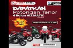 Dapatkan potongan harga jutaan rupiah di Honda Babel