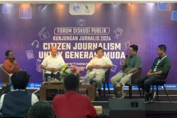 Jurnalis Kemkominfo berbagi jurnalisme warga kepada orang muda Papua