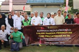 Semarak rangkaian Hari Pengayoman Ke-79 Tahun 2024, Kanwil Kemenkumham Jambi bagikan sembako
