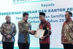 BPN dan Pemkot Depok dapat penghargaan dari KPK