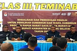 KPU Sorsel gelar sosialisasi dan pendidikan pemilih di Lapas Teminabuan