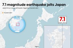 Gempa 7,1 M guncang Jepang, picu peringatan tsunami