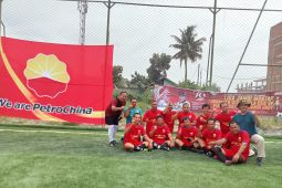 Peringati HUT RI ke-79, PetroChina ikut turnamen mini soccer Liga Jambi Mantap, Piala Gubernur Jambi usia 50 tahun