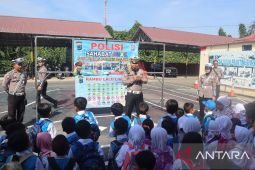 Anak-anak TK di Balangan datangi Polres Balangan