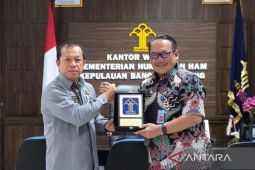 Kakanwil Harun Sulianto terima audiensi Kepala BNNP Babel