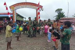 Satgas Yonif 503/Mayangkara gelar semarak HUT ke-79 Kemerdekaan RI di Nduga