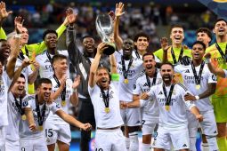 Mbappe cetak gol perdana, Madrid juara Piala Super Eropa 2024