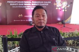 KPU Cianjur catat 2 pasangan calon daftar pada Rabu