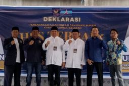 Pasangan Hermansyah-Yopie Alfiani deklarasi maju Pilkada HSS 2024