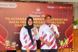 Pasangan calon wali kota Depok jalani tes kesehatan dan narkoba