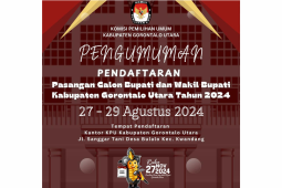 PENGUMUMAN KPU KABUPATEN GORONTALO UTARA