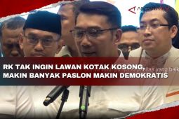 RK tak ingin lawan kotak kosong, makin banyak paslon makin demokratis