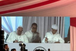 Paus Fransiskus dan Imam Besar tandatangani Deklarasi Bersama Istiqlal
