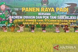 TNI Manunggal  di Kukar tuntaskan keluhan petani tentang krisis air