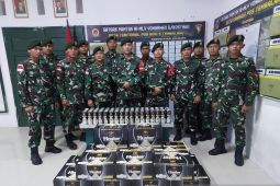 Satgas Pamtas RI-Malaysia menggagalkan penyelundupan 480 minuman keras