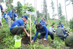 Pertamina tanam 200 bibit pohon di desa Besakih