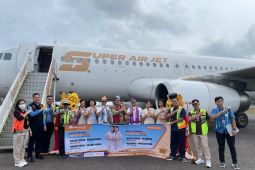 Maskapai Super Air Jet kembali beroperasi di Belitung