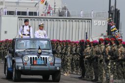 Peringatan HUT ke-79 TNI AL di Koarmada II