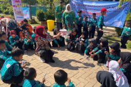 PTGMI Balangan gelar sikat gigi massal di SDN 2 Paringin