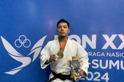 Judoka Bali Gede Ganding pertahankan medali emas -100 kg putra PON XXI