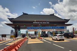 Volume lalin di empat tol luar Pulau Jawa meningkat pada Sabtu