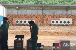 Tim beregu putra menembak Jabar dulang emas 25 m untuk "rapid fire piston men"