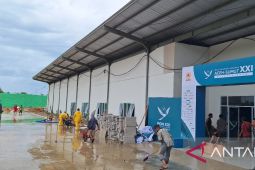 Banjir di Lapangan tembak PON XXI Aceh-Sumut surut