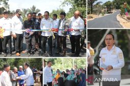 Pemerintah Bangka Tengah rekonstruksi jalan desa
