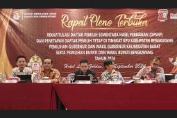 Pemilih tetap di Kabupaten Bengkayang 206.308 orang