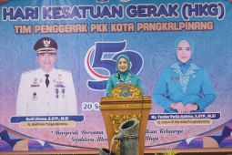 Pangkalpinang berhasil juara semua katagori lomba HKG ke-52 PKK tingkat provinsi
