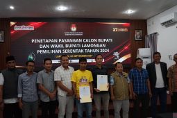 KPU Lamongan tetapkan dua pasangan calon Pilkada Lamongan 2024