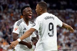 Trio Vinicius, Rodrygo, Mbappe cetak gol, Madrid menang atas Espanyol