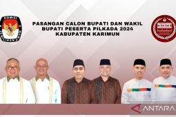 KPU Karimun tetapkan tiga paslon peserta Pilkada 2024