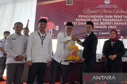 KPU Bangka Tengah tetapkan dua pasangan calon Pilkada 2024