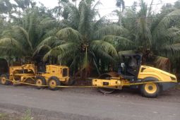 Dua alat berat dibakar OTK di Sei Bingai Langkat