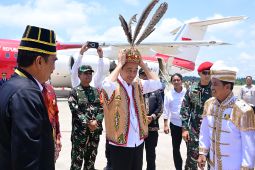 Presiden tinjau pasar di Berau Kaltim pastikan harga pangan stabil