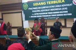 Ketua PT Babel ambil sumpah 24 advokad