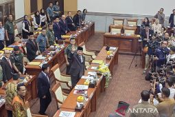 Raker terakhir Menhan di Komisi I DPR RI sebelum Prabowo jadi Presiden