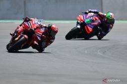 Sejumlah pembalap VR46 Riders Academy lakukan track day di Mandalika Lombok