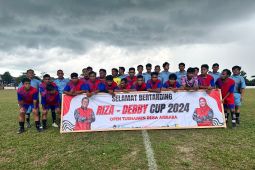 148 tim ikuti open turnamen sepak bola Riza-Debby Cup di Desa Airbara Bangka Selatan