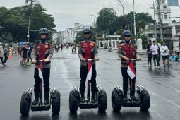 Polda Sumut sosialisasi pilkada damai pada "car free day"
