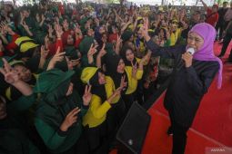 Kampanye Khofifah di pabrik Sidoarjo