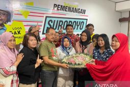 Pedagang Pasar Kembang Surabaya dukung Eri Cahyadi-Armuji