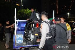 32 motor tidak ber-STNK dan berpelat nomor disita polisi di Monas-Thamrin