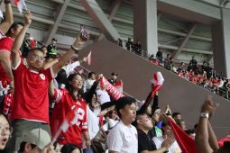 Ratusan suporter Indonesia beri dukungan untuk timnas di Qingdao