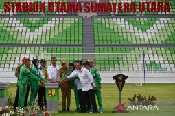 Presiden  resmikan Stadion Utama Sumut
