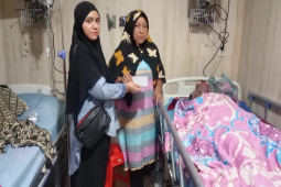 BFLF dan Juragan Bike bantu biaya medis anak korban penyiraman air baterai