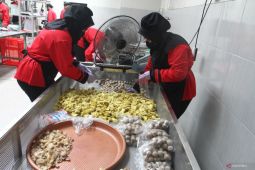 Produksi bakso untuk ekspor di Malang