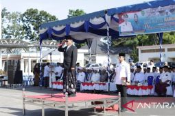 Begini upacara hari santri 2024 yang dipimpin Bupati Madina