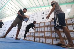 Kedatangan surat suara Pilbup Kediri